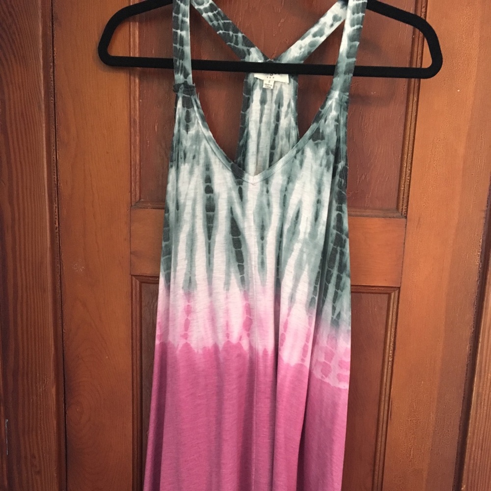 Tie Dye Pom Pom Dress